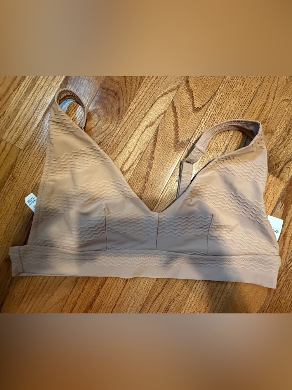 aerie Nude V-Neck Bikini Top